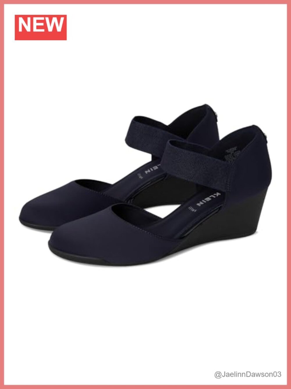 Anne Klein Women's Tiffany Wedge Sandals Stretch Fabric Rounded Toe Pull-On